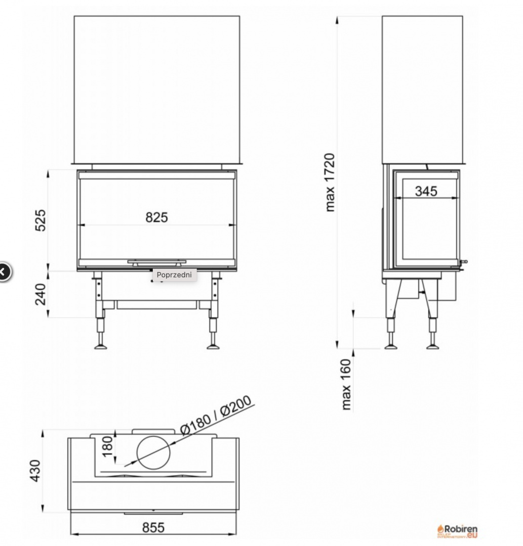 ROBIREN WKŁAD KOMINKOWY SLIM AIR TRIPLEX ROBIREN WKŁAD KOMINKOWY SLIM AIR TRIPLEX
