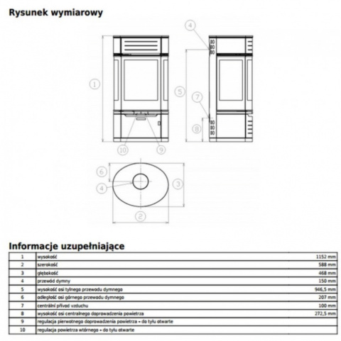 ABX PIEC KOMINKOWY ATRIUM 6 CZARNY, SZARY ABX PIEC KOMINKOWY ATRIUM 6 CZARNY, SZARY
