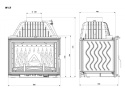 KAWMET WKŁAD KOMINKOWY W17 DECOR ECO 16,1 KW