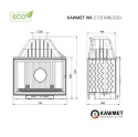 KAWMET WKŁAD KOMINKOWY W8 17,5 kW ECO