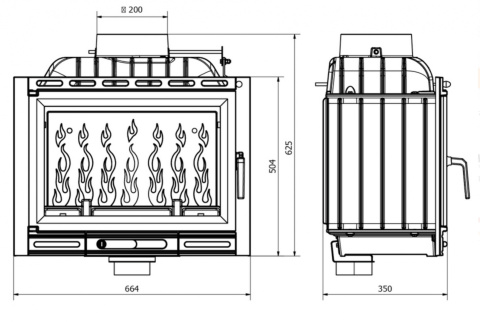 KAWMET WKŁAD KOMINKOWY W13A 11,5 kW ECO KAWMET WKŁAD KOMINKOWY W13A 11,5 kW ECO