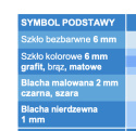 PODSTAWA SZKLANA WZORY