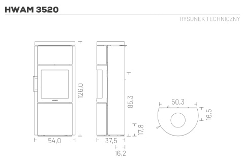 Piecyk Hwam 3520m – Autopilot (szyba czerniona) Piecyk Hwam 3520m – Autopilot (szyba czerniona)