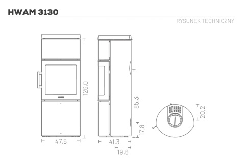 Piecyk Hwam 3130m – Autopilot (szyba czerniona) Piecyk Hwam 3130m – Autopilot (szyba czerniona)