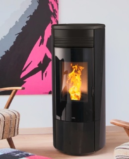 Nobis Piec na pellet A11-13 C2 ROUND GLASS