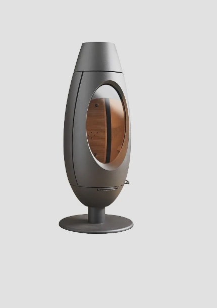 Piec wolnostojący INVICTA BRIO na ławie 1.6m antracyt ref. 6481-24