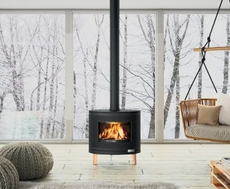 Piec wolnostojący INVICTA KAORI ZEN antracyt ref. 6478-49