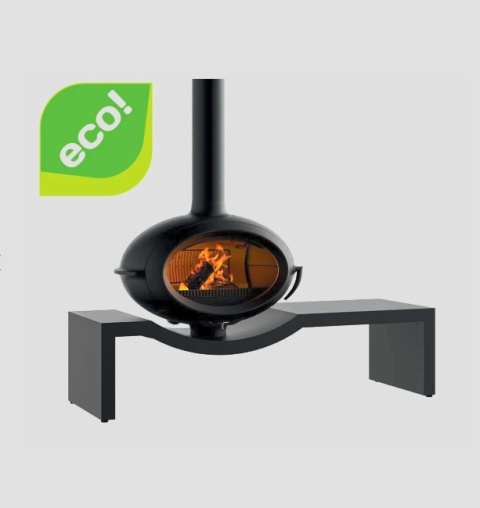 Piec wolnostojący INVICTA BRIO na ławie 1.6m antracyt ref. 6481-24