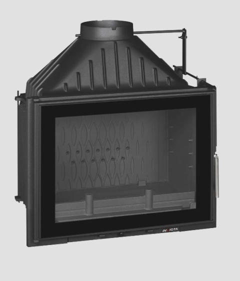 Wkład kominkowy INVICTA 700 GRAND ANGLE ECO z szybrem, doprowadzenie powietrza ref. 9270-73-DP