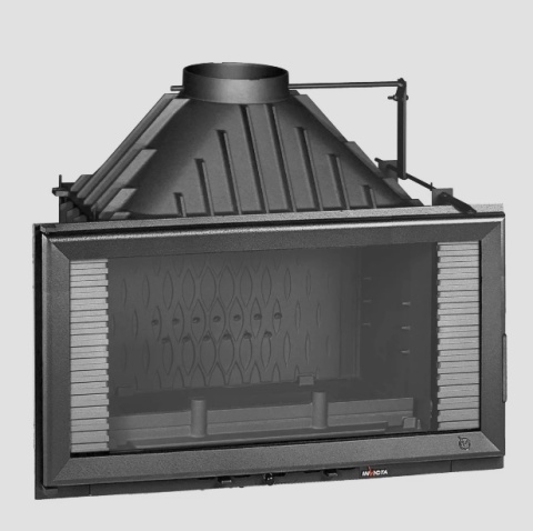 Wkład kominkowy INVICTA 840 HORIZONTAL ECO z szybrem ref. 9284-75