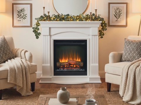 OPTIFLAME KOMINEK ELEKTRYCZNY CAMPANA WHITE