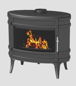 Piec wolnostojący INVICTA MANDOR doprowadzenie powietrza, antracyt ref. 9180-64-DP