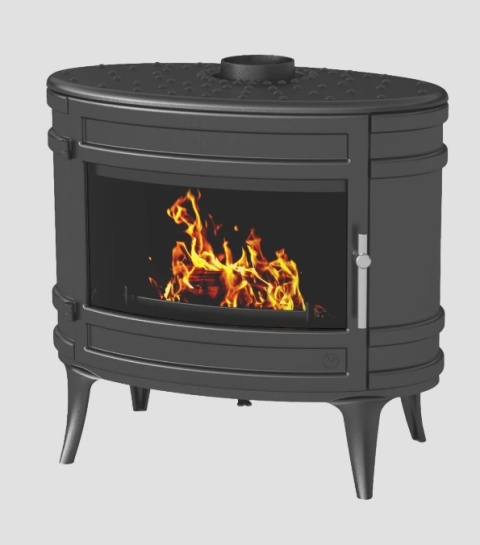 Piec wolnostojący INVICTA MANDOR doprowadzenie powietrza, antracyt ref. 9180-64-DP