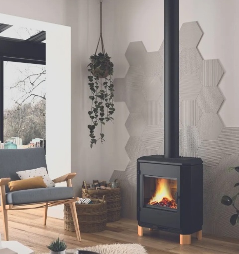 Piec wolnostojący INVICTA CAROLO ZEN antracyt ref. 6162-49