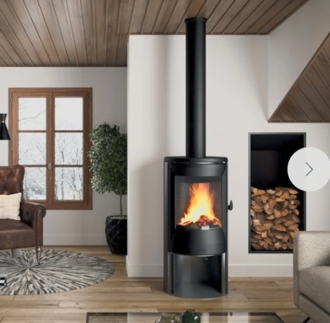 Piec wolnostojący INVICTA NEOSEN PLUS czarny ref. 9488-36