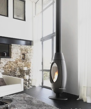 Piec wolnostojący INVICTA ODE antracyt ref. 9149-44