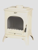 Piec wolnostojący INVICTA SEVILLE 2 KREMOWA/CZERWONA emalia ref. 6192-46/47