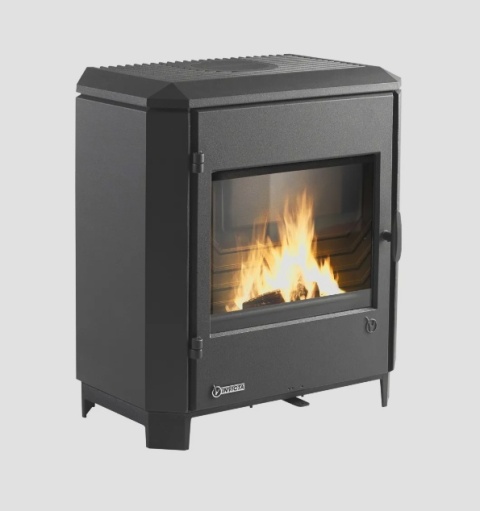 Piec wolnostojący INVICTA CAROLO doprowadzenie powietrza, antracyt ref. 9162-44-DP