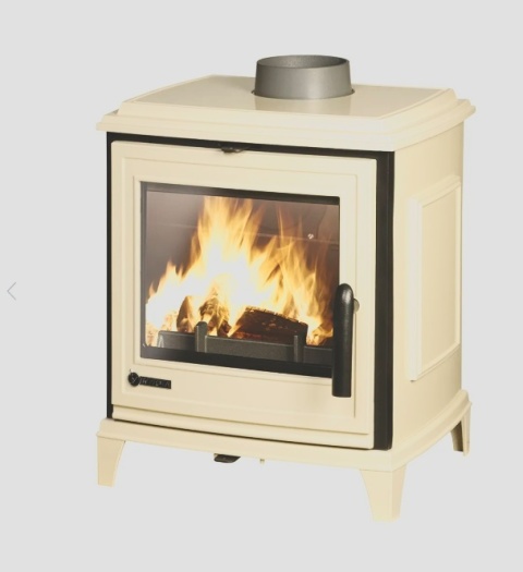 Piec wolnostojący INVICTA SEDAN S czerwona/kremowa emalia ref. 9450-47