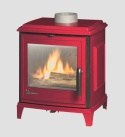 Piec wolnostojący INVICTA SEDAN S czerwona/kremowa emalia ref. 9450-47