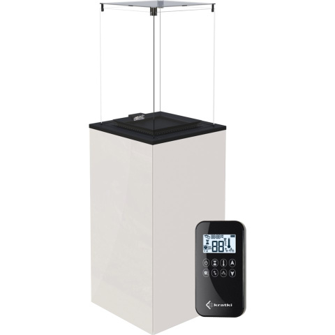 KRATKI PATIO MINI OGRZEWACZ GAZOWY SZKŁO/BIAŁY AUTOMAT KRATKI PATIO MINI OGRZEWACZ GAZOWY SZKŁO/BIAŁY AUTOMAT