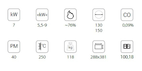 KRATKI PIEC KOZA K5 FI 130 KRATKI PIEC KOZA K5 FI 130