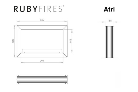 RUBYFIRES BIOKOMINEK ATRI ZAWIESZANY RUBYFIRES BIOKOMINEK ATRI ZAWIESZANY