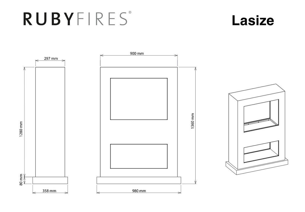 RUBYFIRES BIOKOMINEK LASIZE MDF RUBYFIRES BIOKOMINEK LASIZE MDF