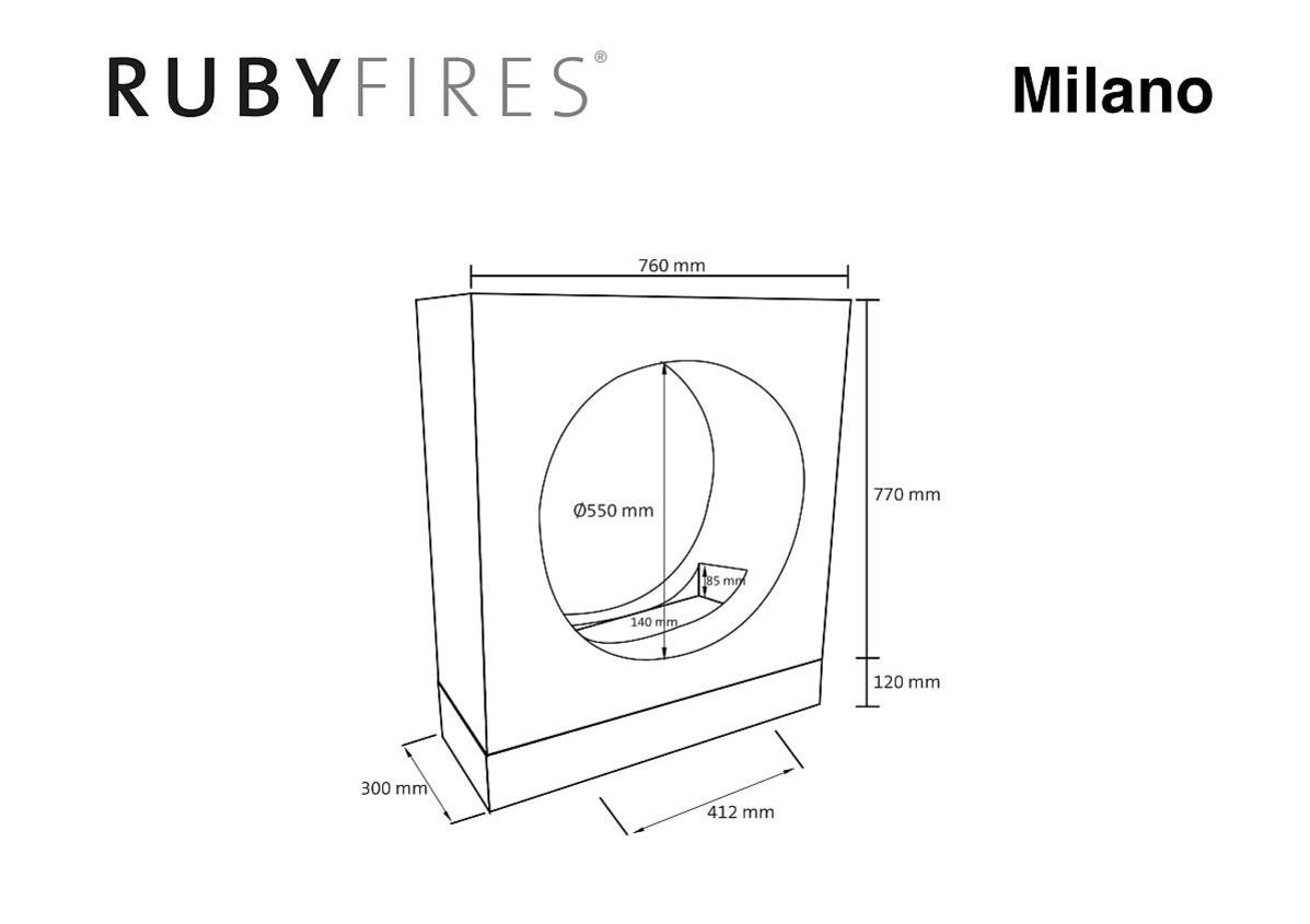 RUBYFIRES BIOKOMINEK MILANO RUBYFIRES BIOKOMINEK MILANO