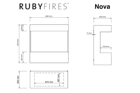 RUBYFIRES BIOKOMINEK NOVA RUBYFIRES BIOKOMINEK NOVA