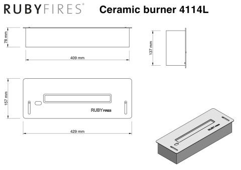 RUBYFIRES BIOPALENISKO 4114LB RUBYFIRES BIOPALENISKO 4114LB
