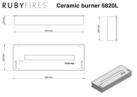 RUBYFIRES BIOPALENISKO 5820LB RUBYFIRES BIOPALENISKO 5820LB