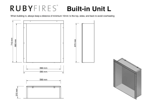 RUBYFIRES WKŁAD BIOKOMINKOWY L RUBYFIRES WKŁAD BIOKOMINKOWY L