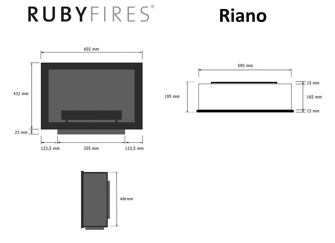 RUBYFIRES WKŁAD BIOKOMINKOWY RIANO RUBYFIRES WKŁAD BIOKOMINKOWY RIANO