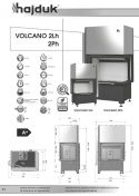 HAJDUK WKŁAD KOMINKOWY VOLCANO 2LH SZKŁO GIĘTE