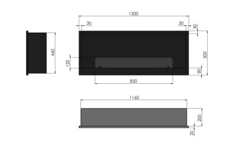 INFIRE BIOKOMINEK INSIDE 1200 INFIRE BIOKOMINEK INSIDE 1200