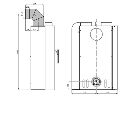 HAAS+SOHN PIEC WOLNOSTOJĄCY NORDBY HAAS+SOHN PIEC WOLNOSTOJĄCY NORDBY