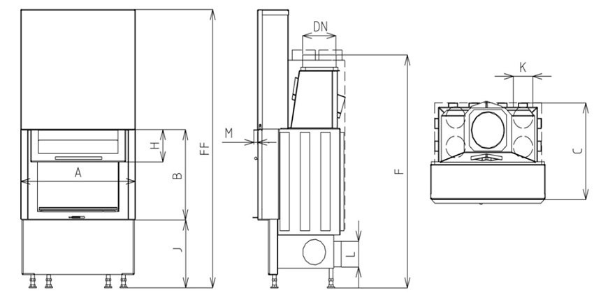 KOBOK WKŁAD KOMINKOWY HORIZONTAL VD GILOTYNA 620/510 SM KOBOK WKŁAD KOMINKOWY HORIZONTAL VD GILOTYNA 620/510 SM