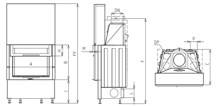 KOBOK WKŁAD KOMINKOWY HORIZONTAL VD GILOTYNA 670/510 SM KOBOK WKŁAD KOMINKOWY HORIZONTAL VD GILOTYNA 670/510 SM