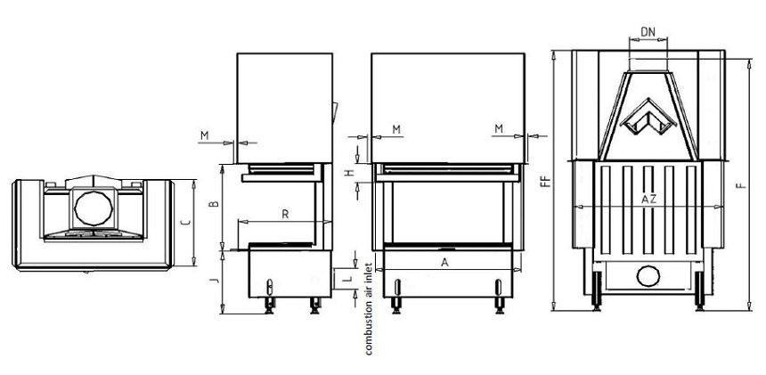 KOBOK WKŁAD KOMINKOWY VISION VD GILOTYNA 805/510 SM BS/500 KOBOK WKŁAD KOMINKOWY VISION VD GILOTYNA 805/510 SM BS/500