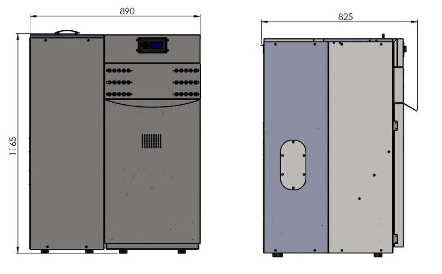 KOZLUSAN KOCIOŁ LIDIA COMPACT 5 -15 KW + 150 KG KOZLUSAN KOCIOŁ LIDIA COMPACT 5 -15 KW + 150 KG