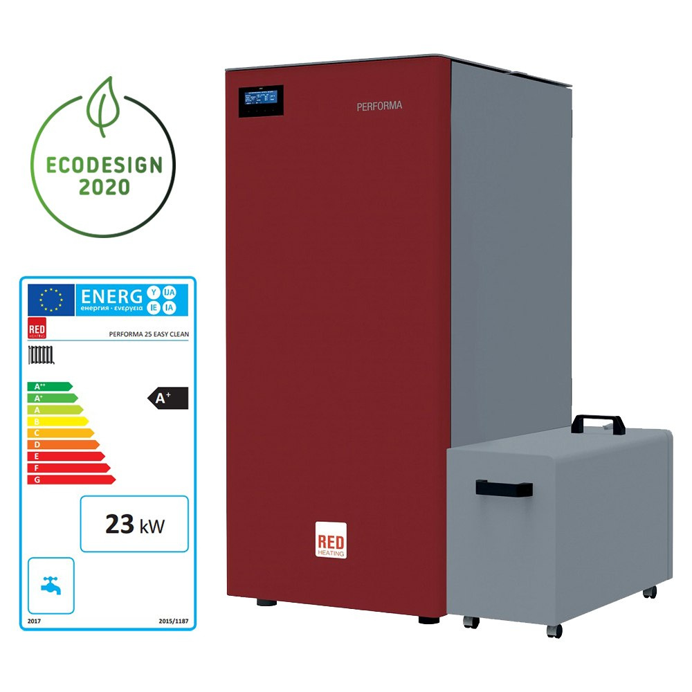 RED KOCIOŁ NA PELET PERFORMA 25 EASYCLEAN+ RED KOCIOŁ NA PELET PERFORMA 25 EASYCLEAN+