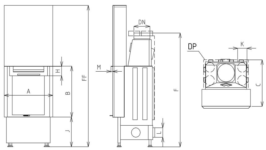 KOBOK WKŁAD KOMINKOWY VERTICAL VD GILOTYNA 620/780 KOBOK WKŁAD KOMINKOWY VERTICAL VD GILOTYNA 620/780